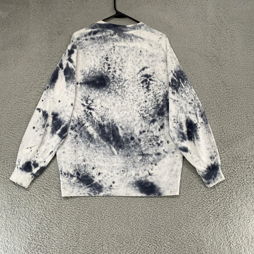 Lululemon Perfectly Oversized Sweatshirt Womens 4‎ Tie Dye Marble Relaxed Terry